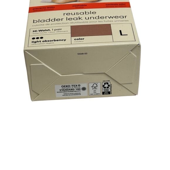 Thinx NWT nude reusable bladder leak underwear hi-waist size L - Picture 4 of 5